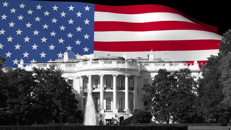 Капитолий Вашингтон флаг США