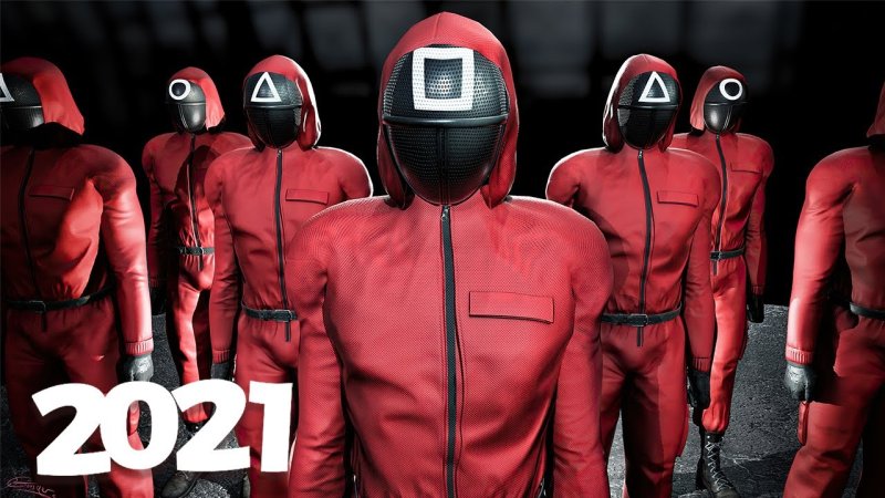 Игра в кальмара красный костюм