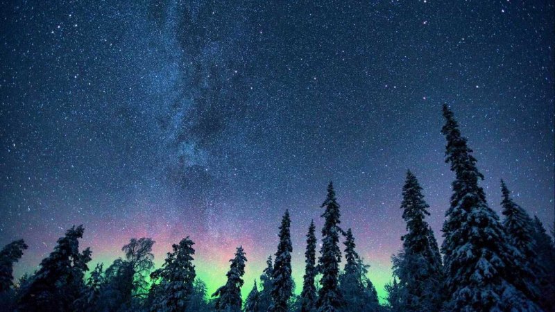 Северное сияние 4к