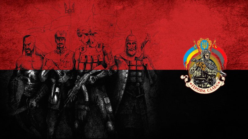 Украинский националистический флаг