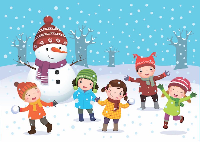 Зимние игры картинки для детей
