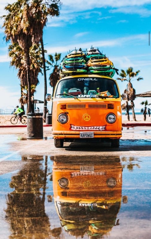 Автобус на море