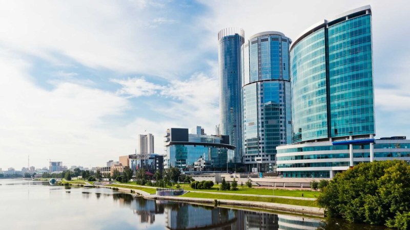 Екатеринбург Сити с высоты