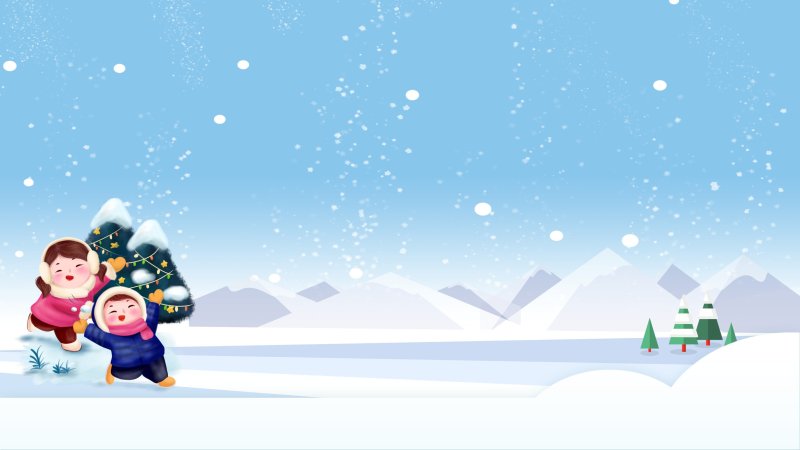 Зимний фон для презентации