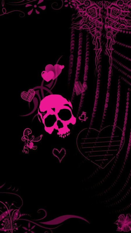 Тёмные обои на телефон для девочек