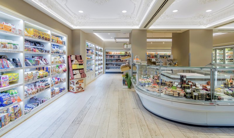 Продуктовый магазин внутри
