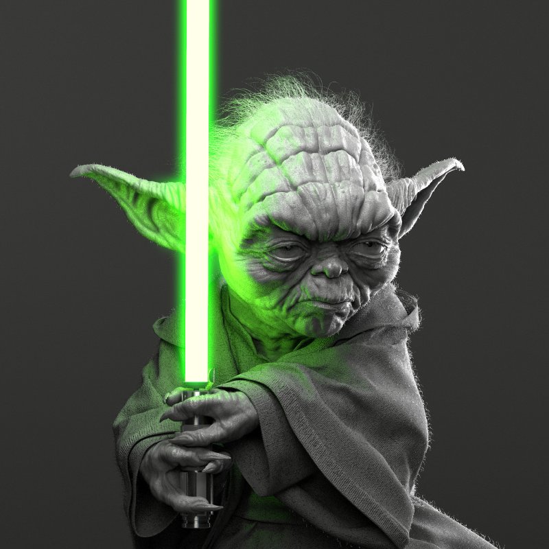 Йода с мечом