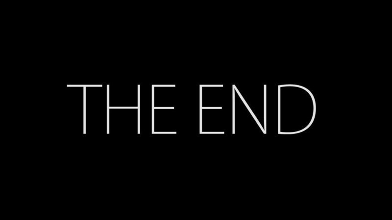 The end надпись