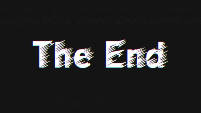 The end надпись