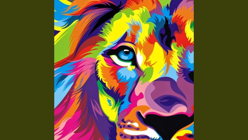 Разноцветный Лев