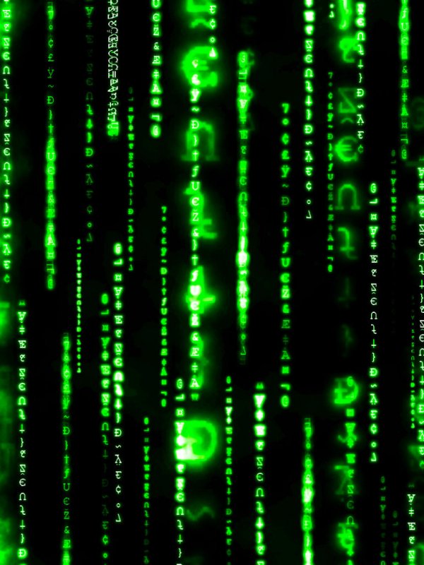 Заставка в стиле матрицы