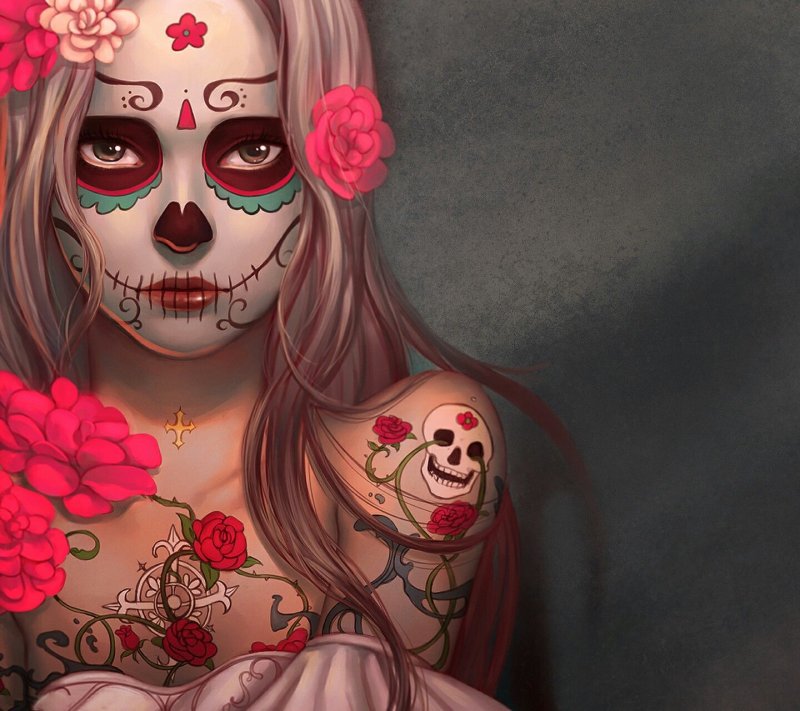 Санта Муэрте арт