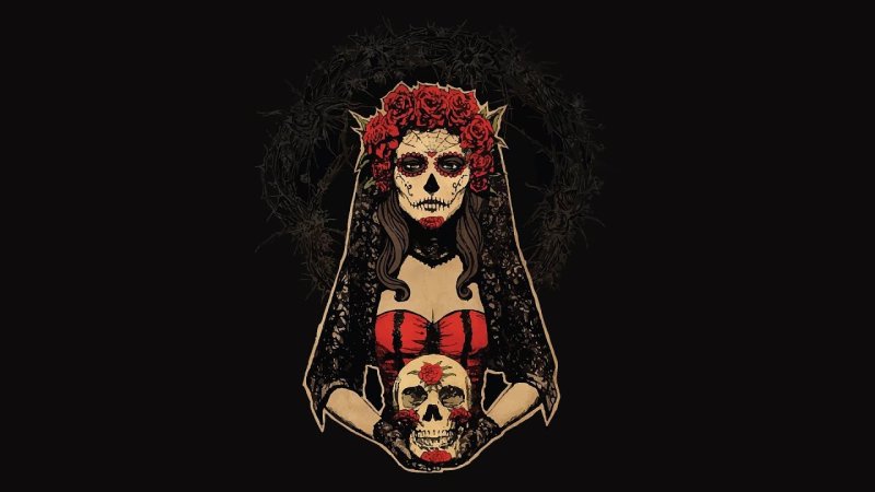 Санта Муэрте череп