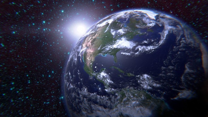 Планета земля из космоса