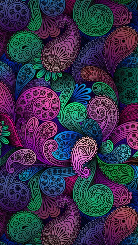 Яркие красочные узоры