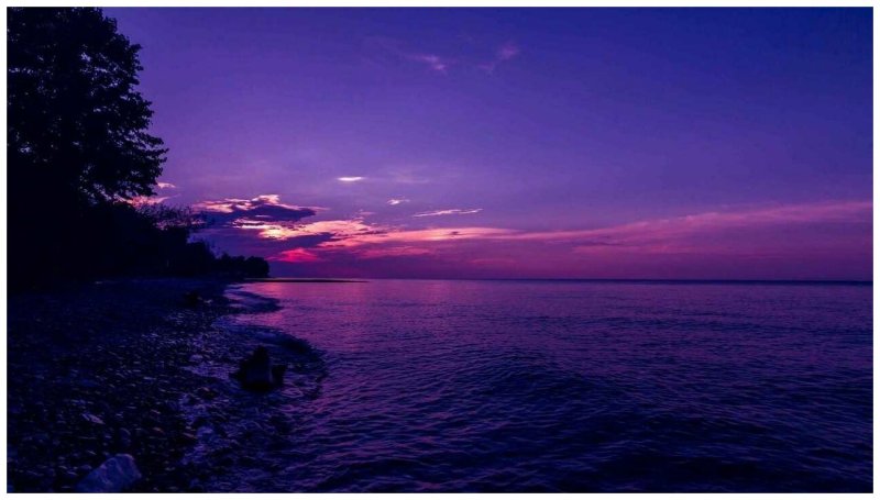 Фиолетовое небо