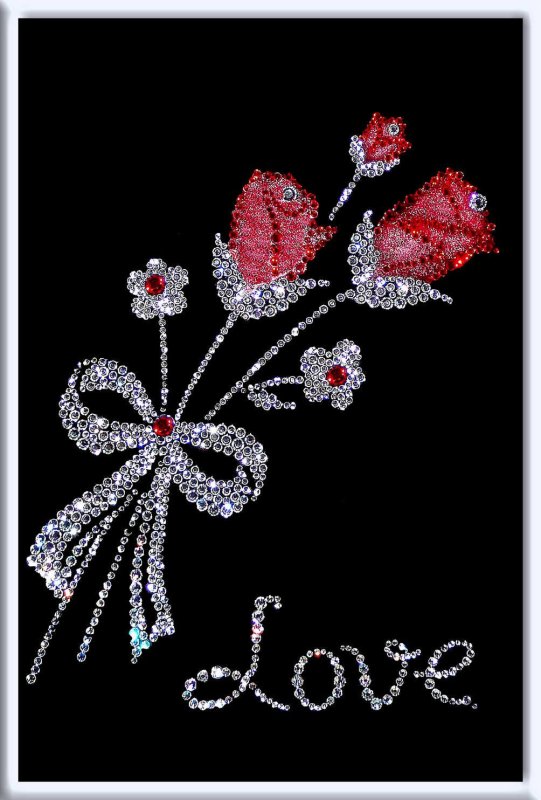 Панно из страз