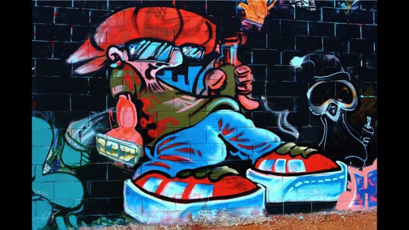Граффити в стиле андеграунд
