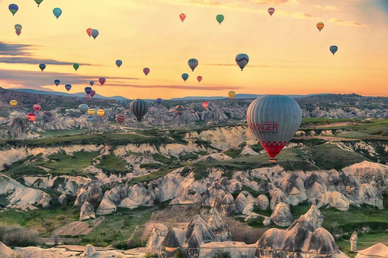 Каппадокия фестиваль воздушных шаров