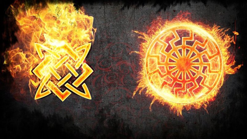 Славянская свастика Сварог