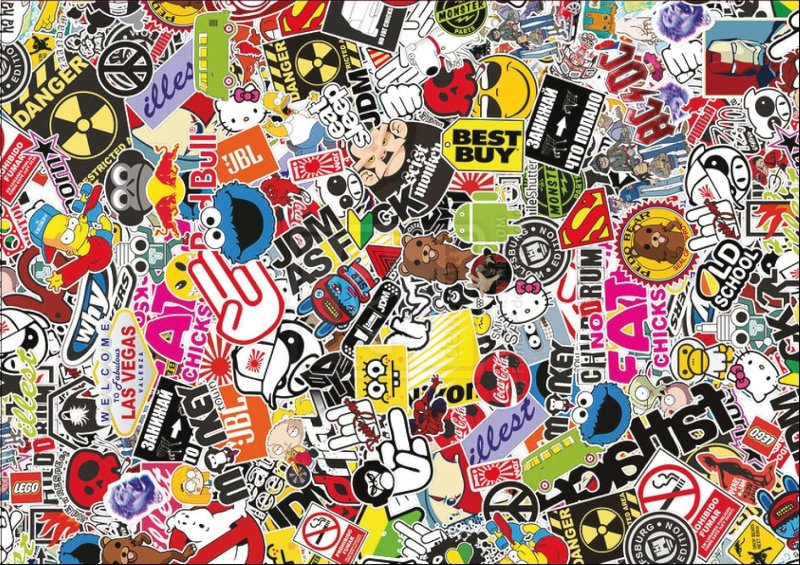 Бомбинг наклейки