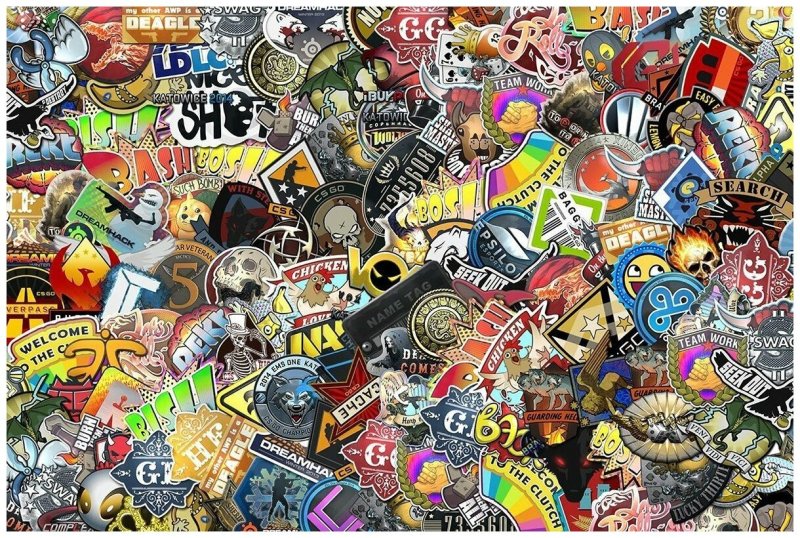 Наклейки стикербомбинг