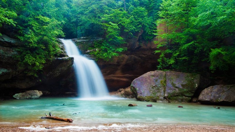 Природа водопад