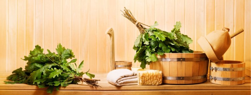 Красивый банный веник