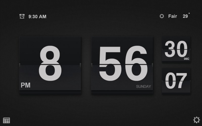 Перекидные часы на рабочий стол