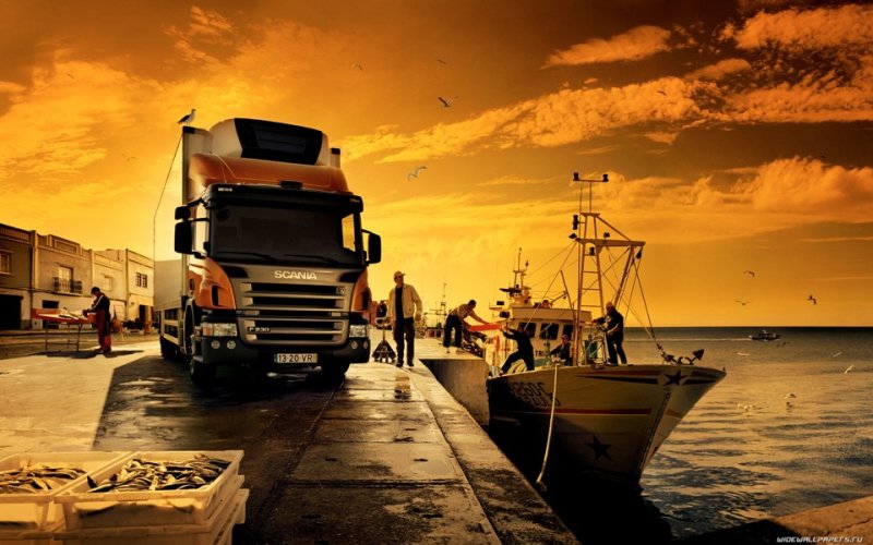 Скания автовоз Дальнобой