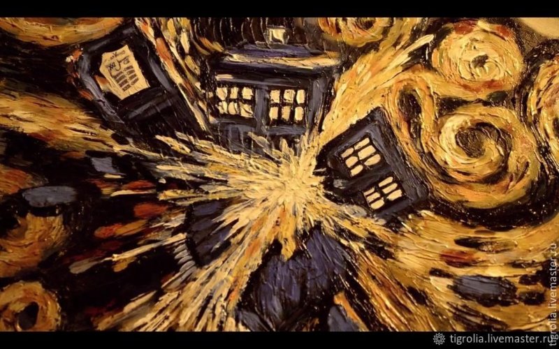 Тардис Ван Гог картина