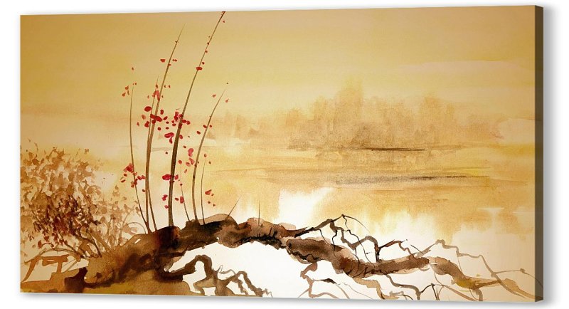 Пейзаж в японском стиле