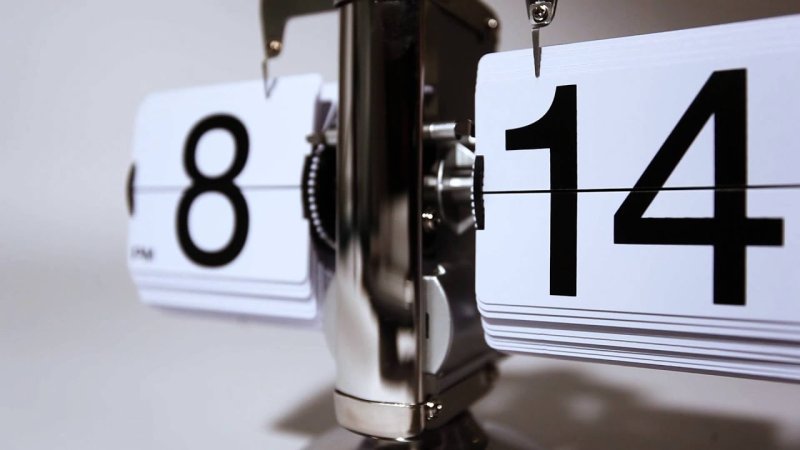 Перекидные часы на рабочий стол