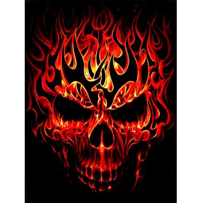 "огненный скелет"