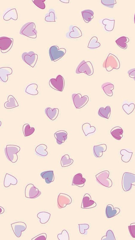 Красивый фон с сердечками