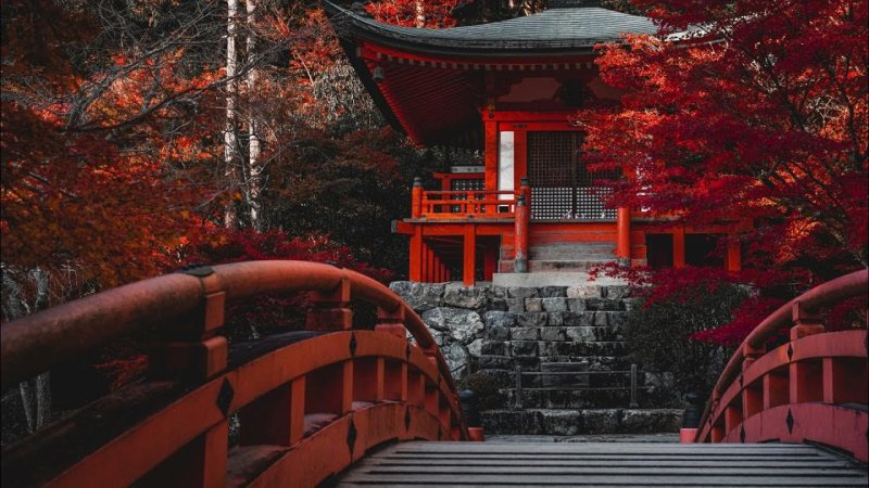 Киото Япония осень