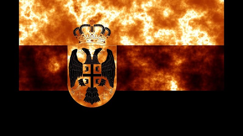 Сербский флаг на обои