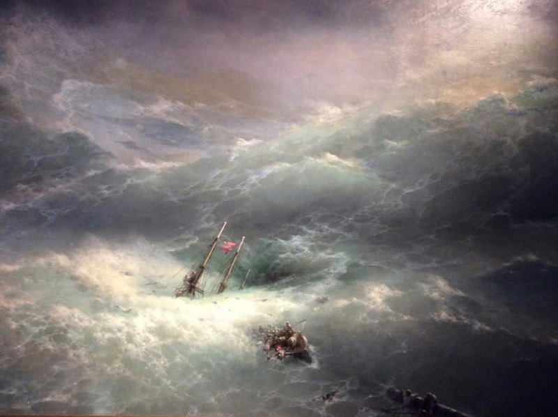 Айвазовский кораблекрушение 1888