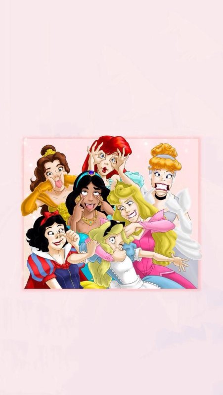 Заставка на телефон Дисней принцессы