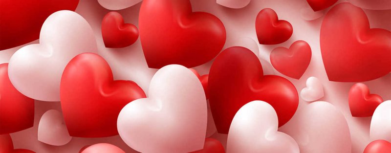 Красивый фон с сердечками