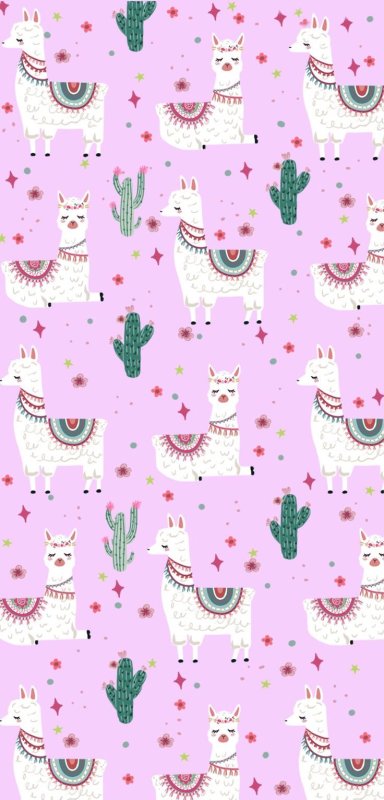 Детские обои с ламой