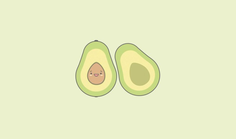 Красивый фон с авокадо