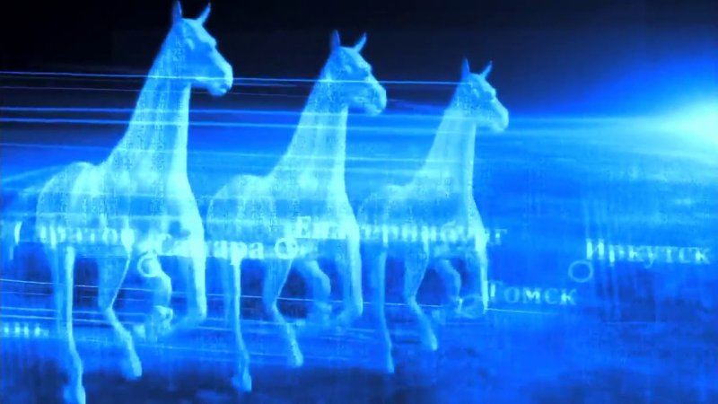 Заставка новостей кони