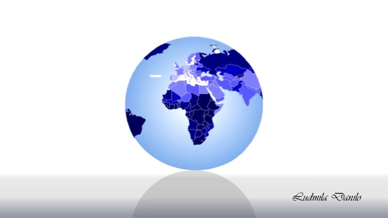 Вращающийся Глобус анимация