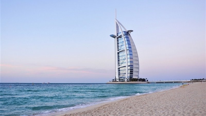 Пляж Бурдж Аль араб Дубай