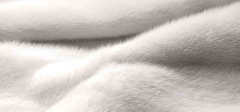 Белый искусственный мех