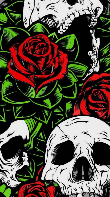 Черный череп