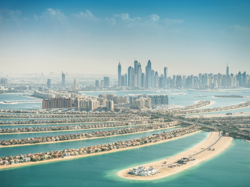 Пляж Дубай Пальма Джумейра