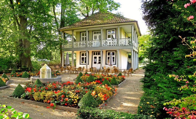 Сад Англия Весна поместье