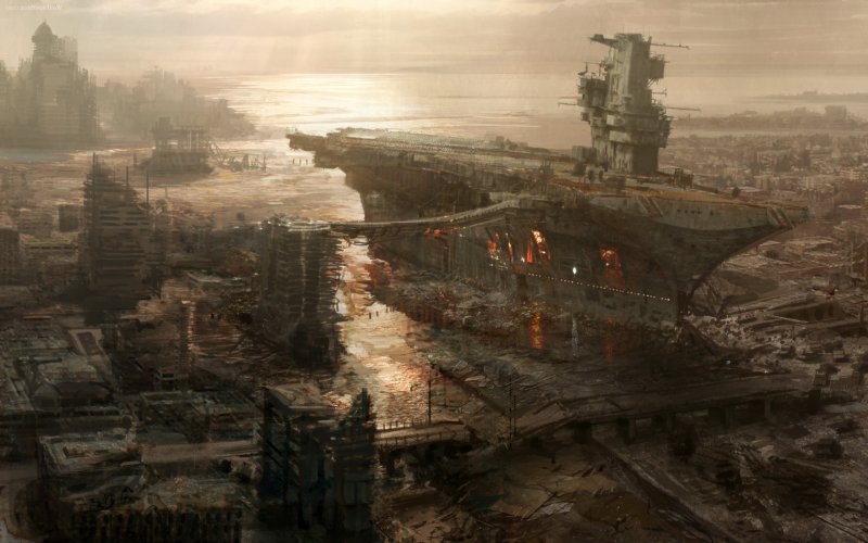 Фоллаут 3 город на корабле